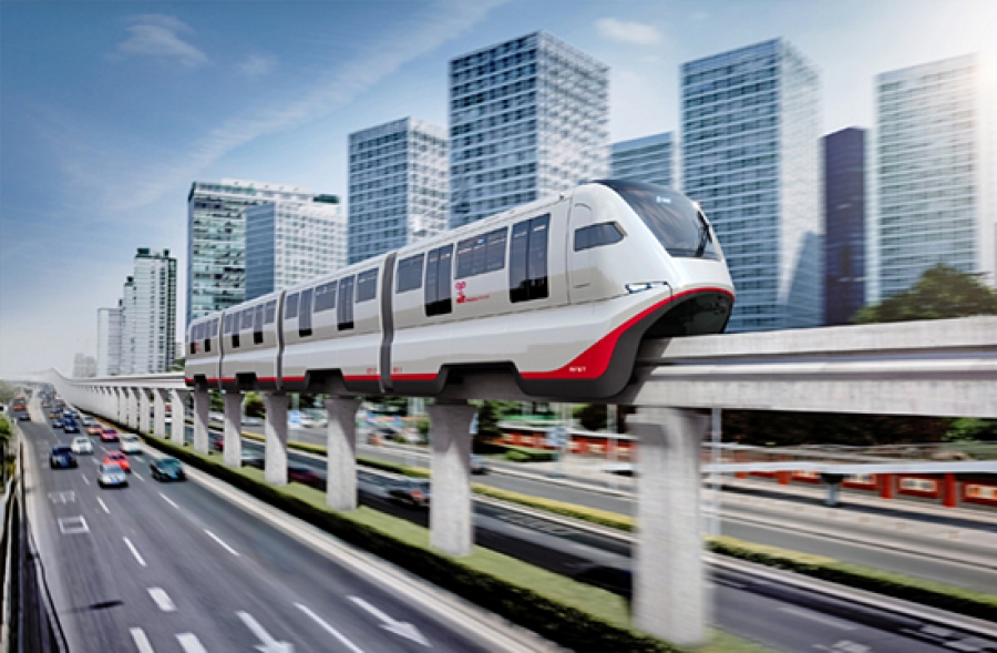 Straddled Monorail, China