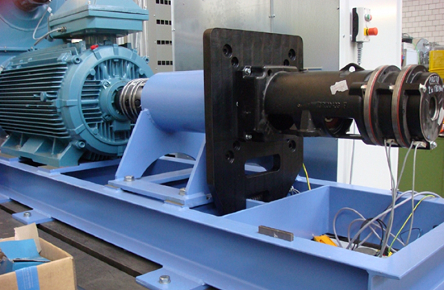 Brake test bench for elevator machines